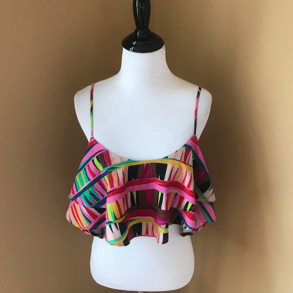 NWT Show Me Your Mumu Print Crop Top 🌈